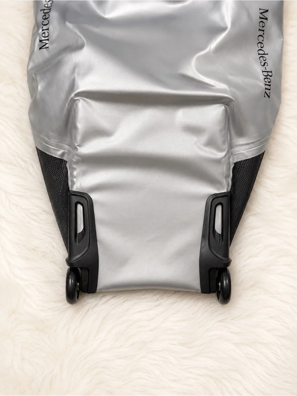 Mercedes-Benz Black & Gray Travel Luggage Cover with Carry Bag